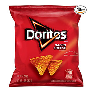 Best Store Bought Snacks for a Party Doritos Nacho Cheese Flavored Tortilla Chips, 1 Ounce (Pack of 40)