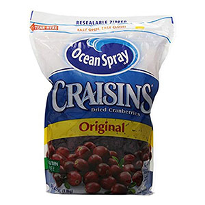 Best Store Bought Snacks for a Party Ocean Spray Craisins Cranberry, (2 Packs, 64 oz)