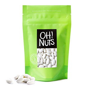 Best Store Bought Snacks for a Party White Jordan Almonds Super Fine, 2 Pound Bag - Oh! Nuts